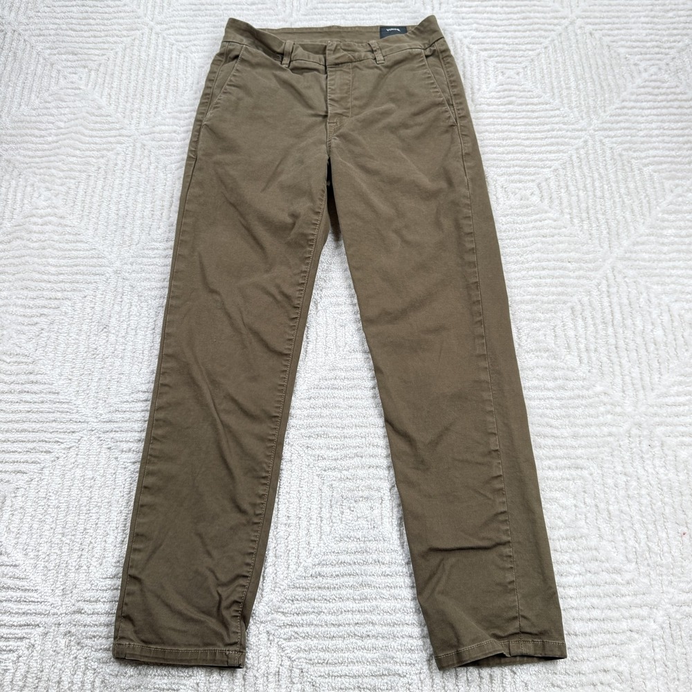 Vince Pants Womens 25 Olive Twill Chino Straight Leg Stretch Casual Work Office
